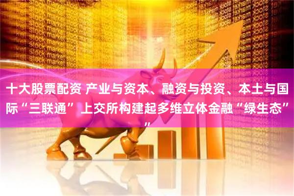 十大股票配资 产业与资本、融资与投资、本土与国际“三联通” 上交所构建起多维立体金融“绿生态”